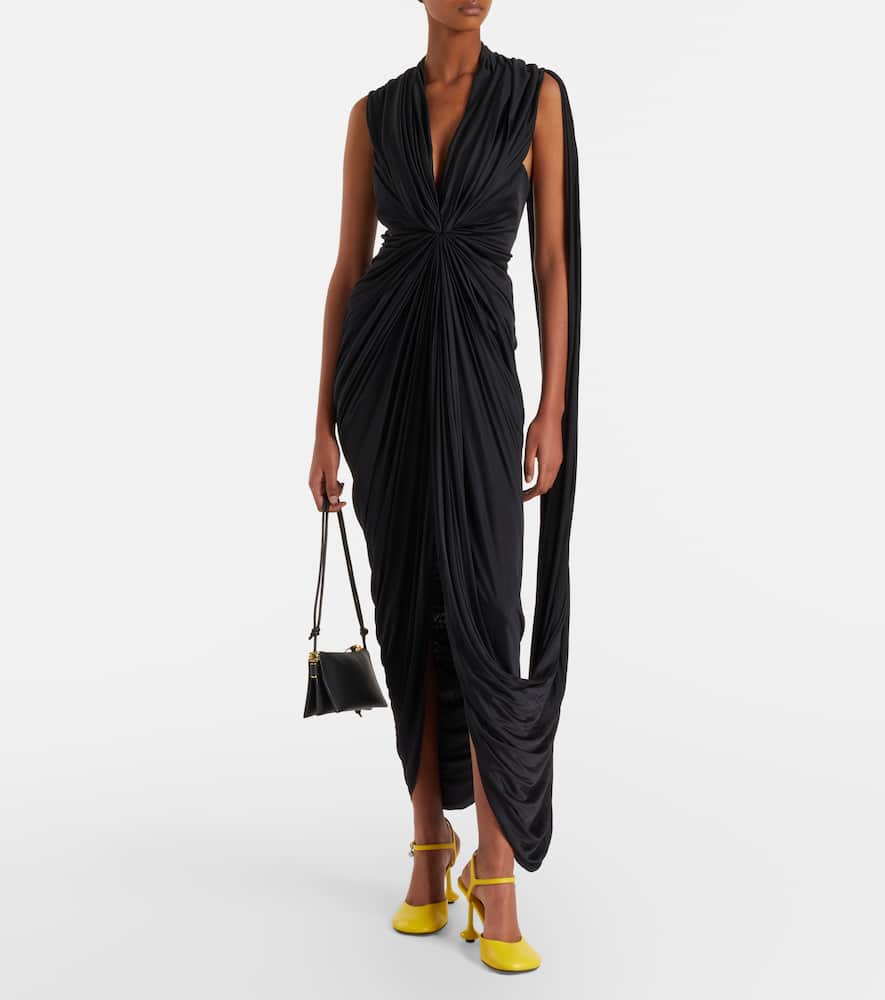 Loewe Glim Mini Leather Shoulder Bag In Black