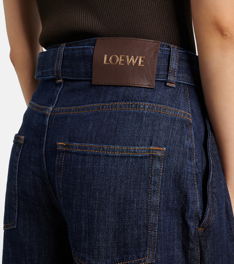  Loewe Loewe High-rise Wide-leg Jeans 
