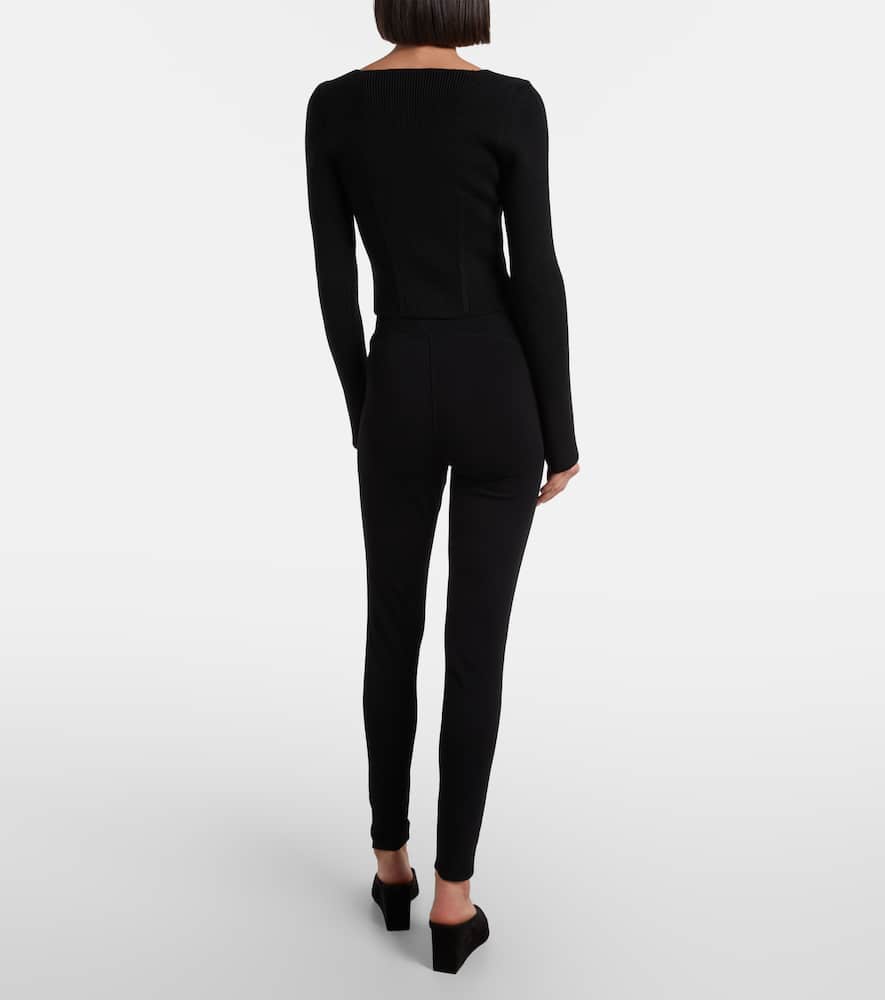Alaïa High-rise Leggings In Black