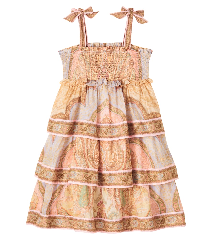 Zimmermann Awaken Kids Tiered Dress In Multi