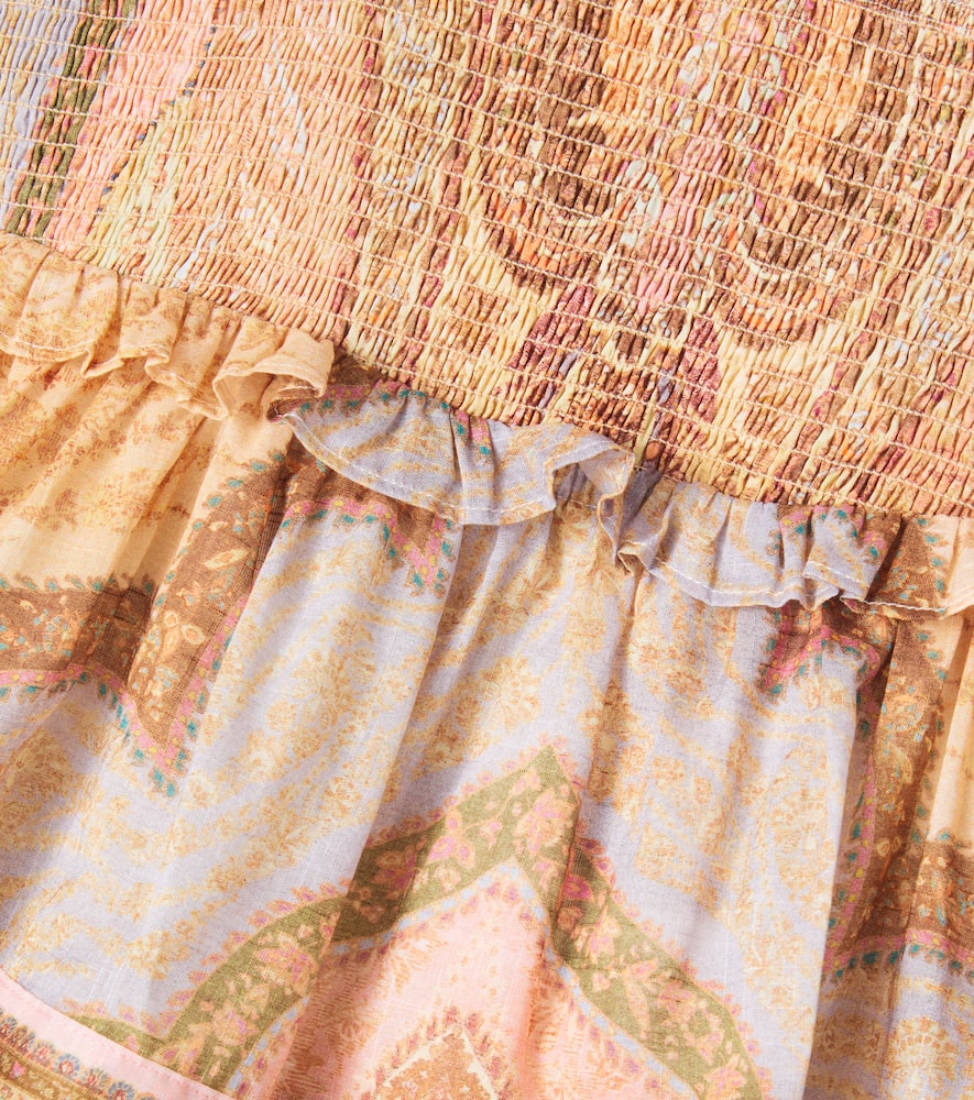 Zimmermann Awaken Kids Tiered Dress In Multi