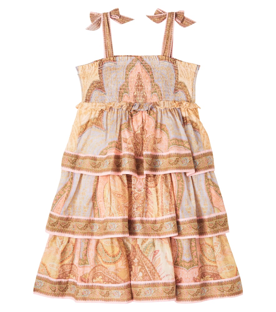 Zimmermann Awaken Kids Tiered Dress In Multi