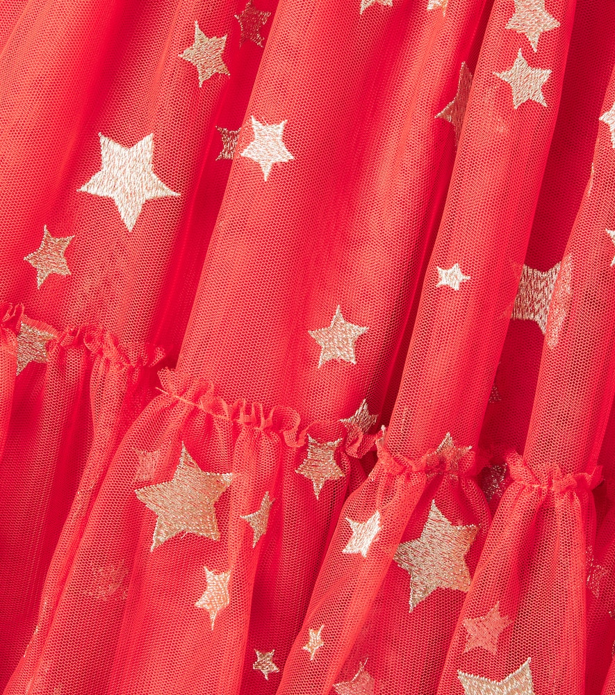 Stella Mccartney Kids Stella Mccartney Kids Kleid Ditsy Stars Aus Tüll 