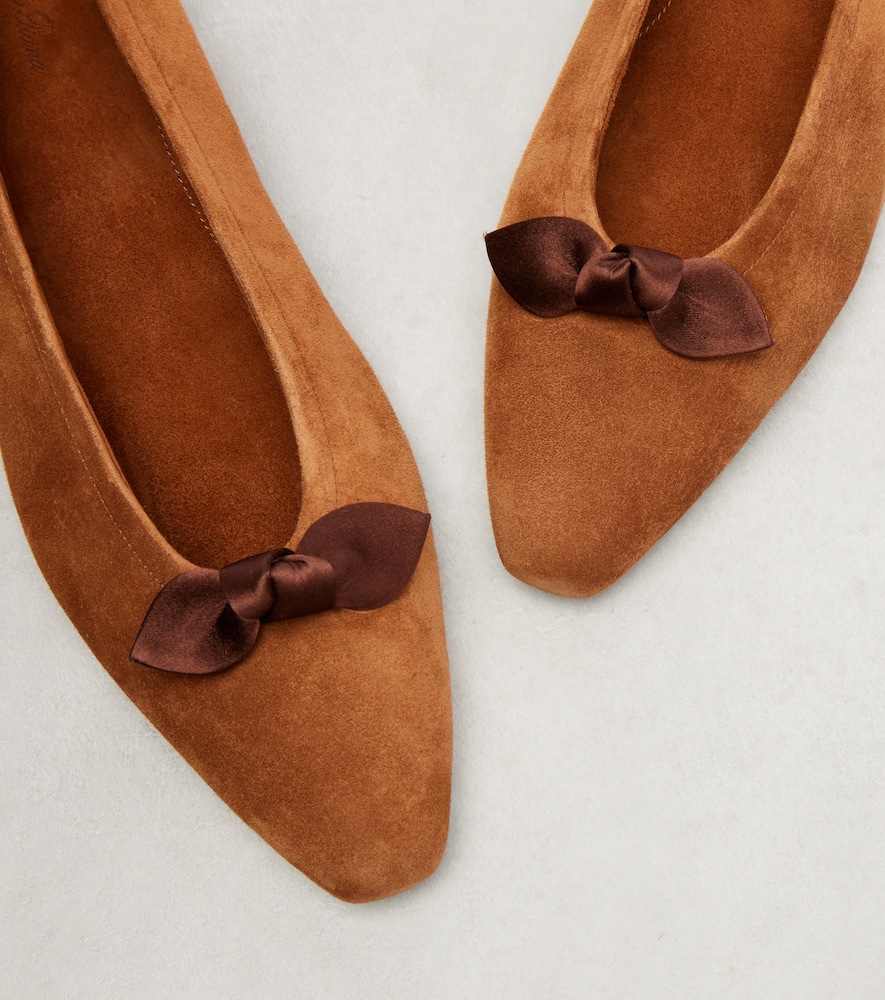  Loro Piana Loro Piana Ballerinas Primula Aus Veloursleder 