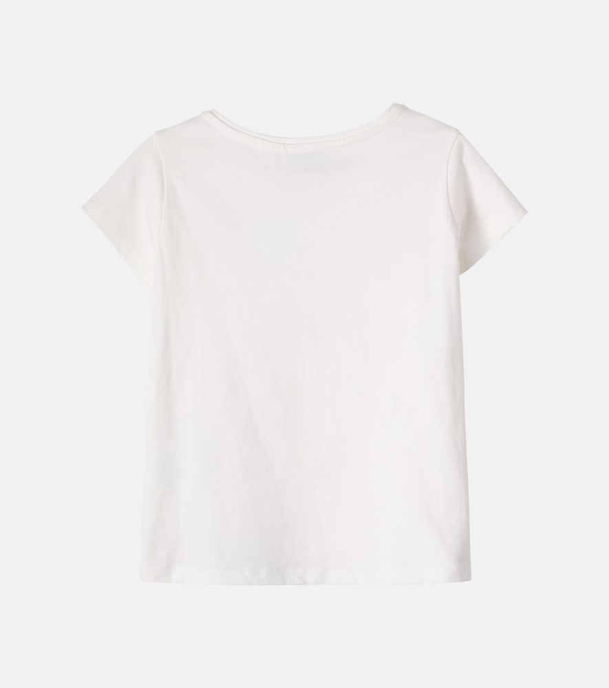  Bonpoint Bonpoint Besticktes T-shirt Lalcala Aus Baumwolle 