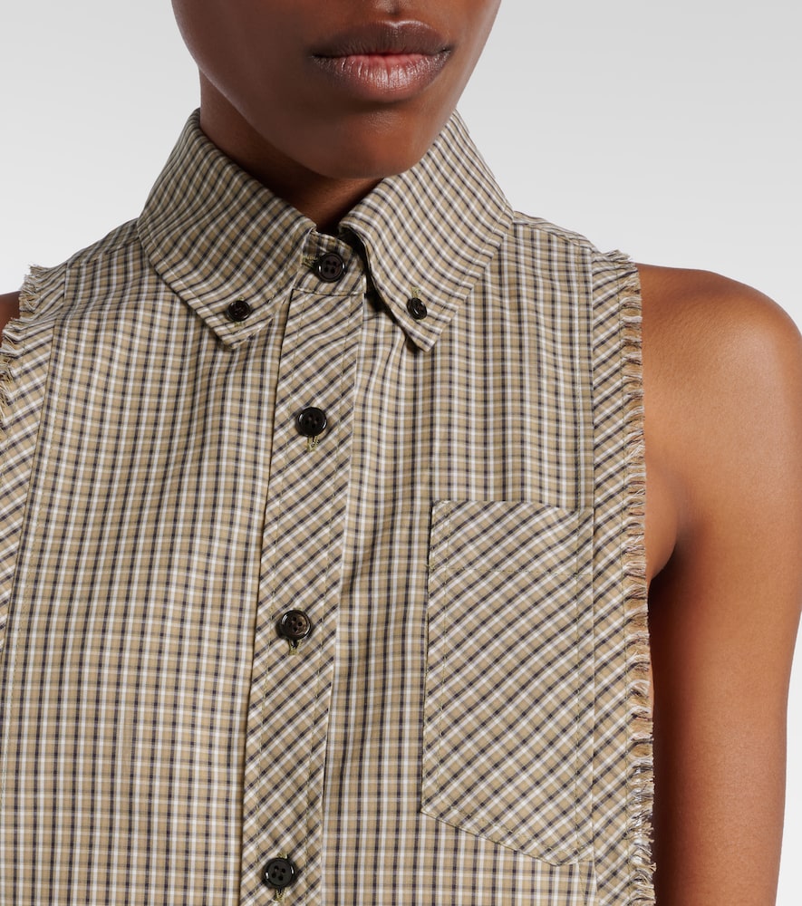  Versace Versace Camisa De Algodón A Cuadros 