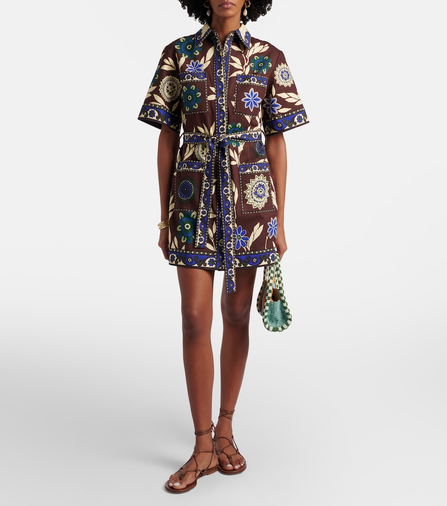 Alémais Jasper printed cotton shirt dress