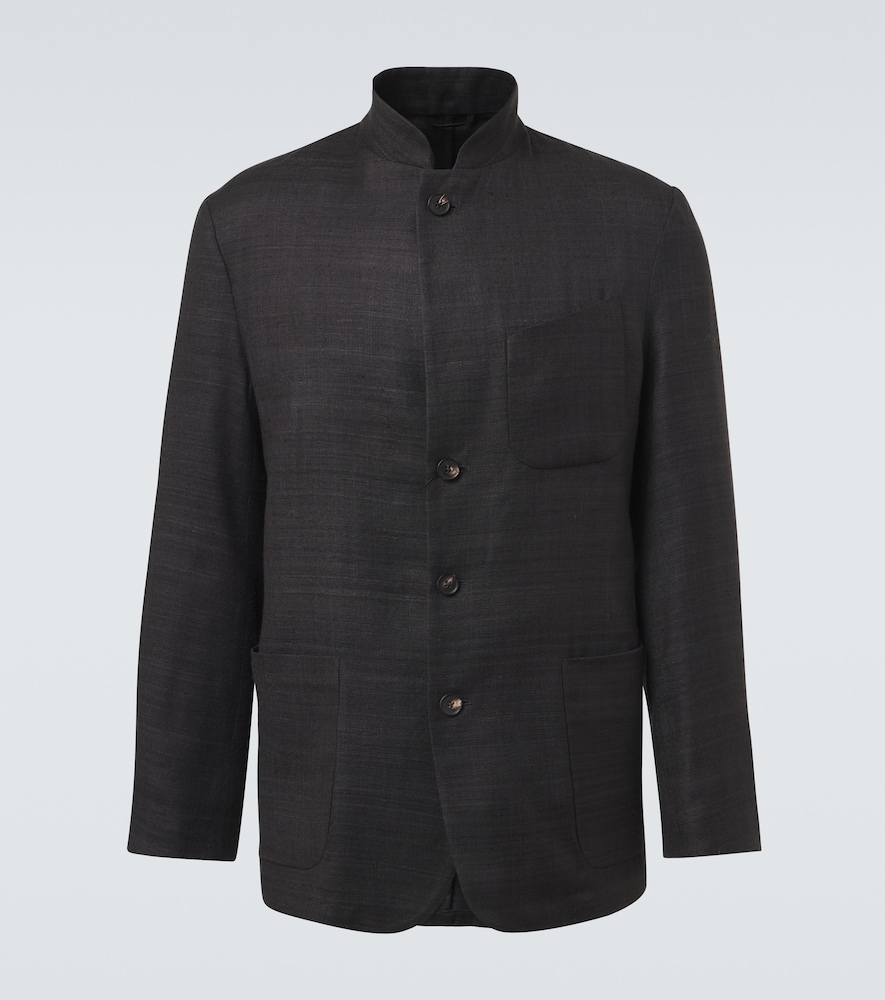 Saman Amel Nehru silk jacket | Thumbnail 8 Saman Amel Nehru silk jacket | Thumbnail 8