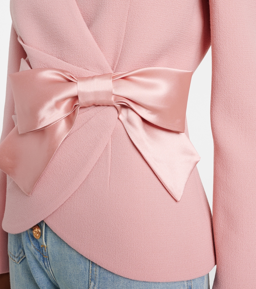 Garavani Bow-Detail Virgin Wool Crêpe Jacket