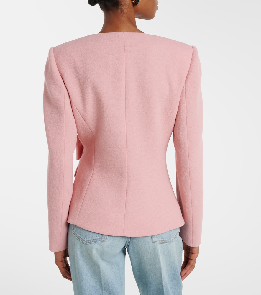 Garavani Bow-Detail Virgin Wool Crêpe Jacket