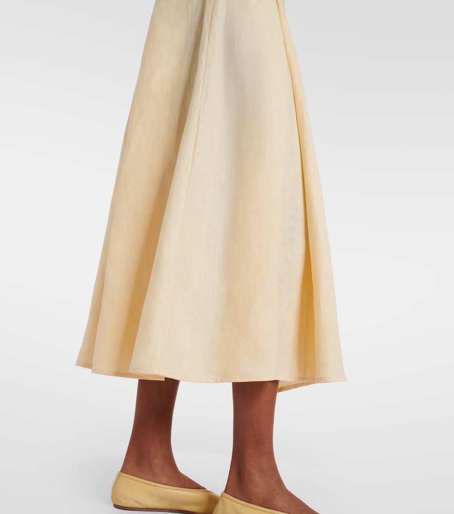  Faithfull Faithfull Midikleid Esme Aus Leinen 