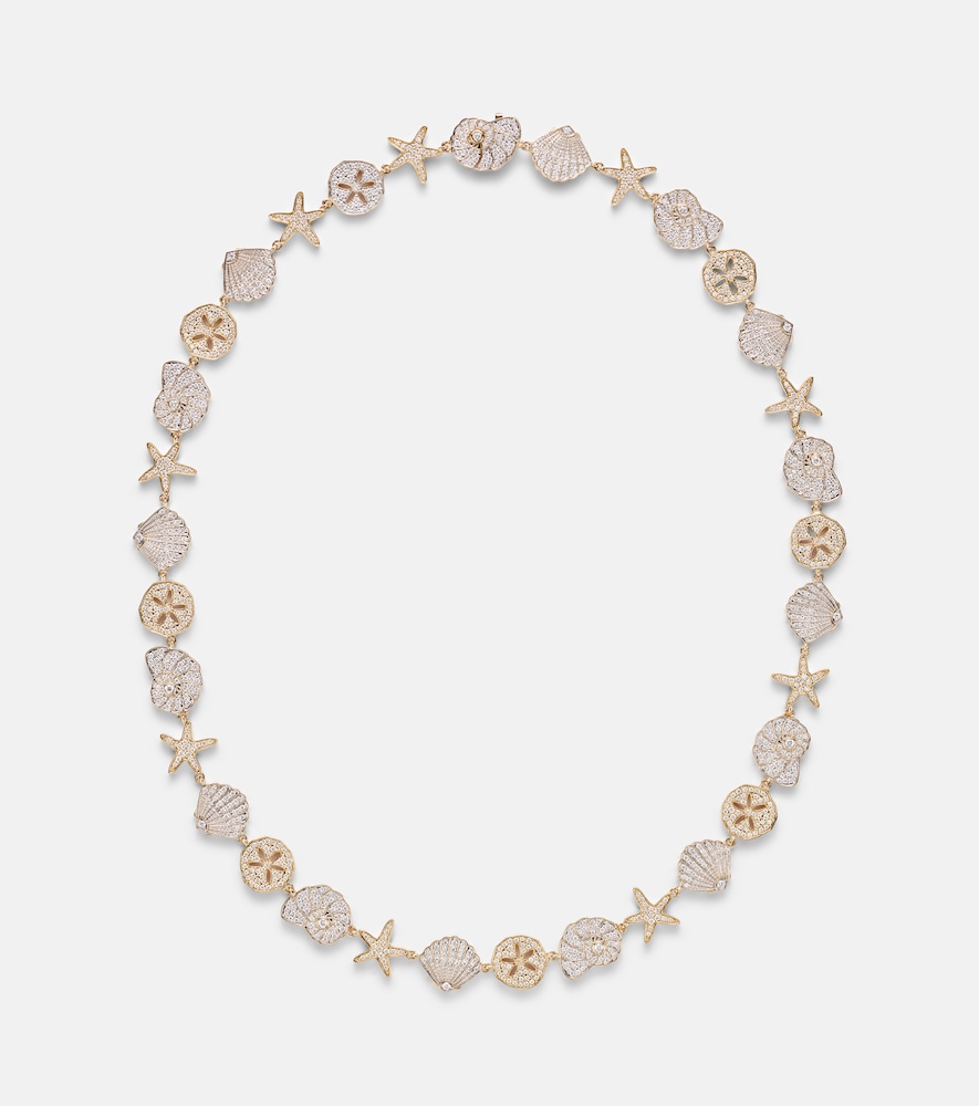 Sydney Evan Collier Sea Life en or 14 ct et diamants 23275 €