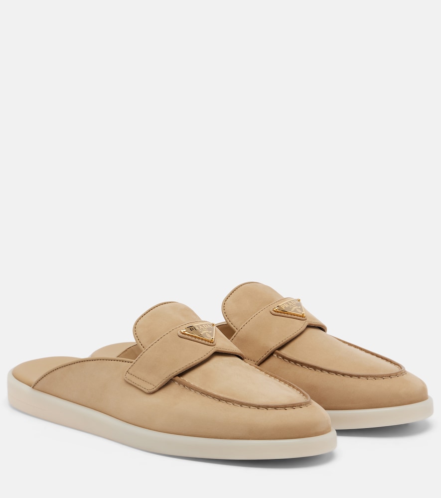 Slippers aus Veloursleder