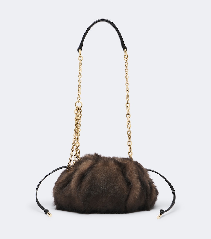 Chloe Chloé Chloé Plissé shearling shoulder bag | Thumbnail 8 Chloe Chloé Chloé Plissé shearling shoulder bag | Thumbnail 8