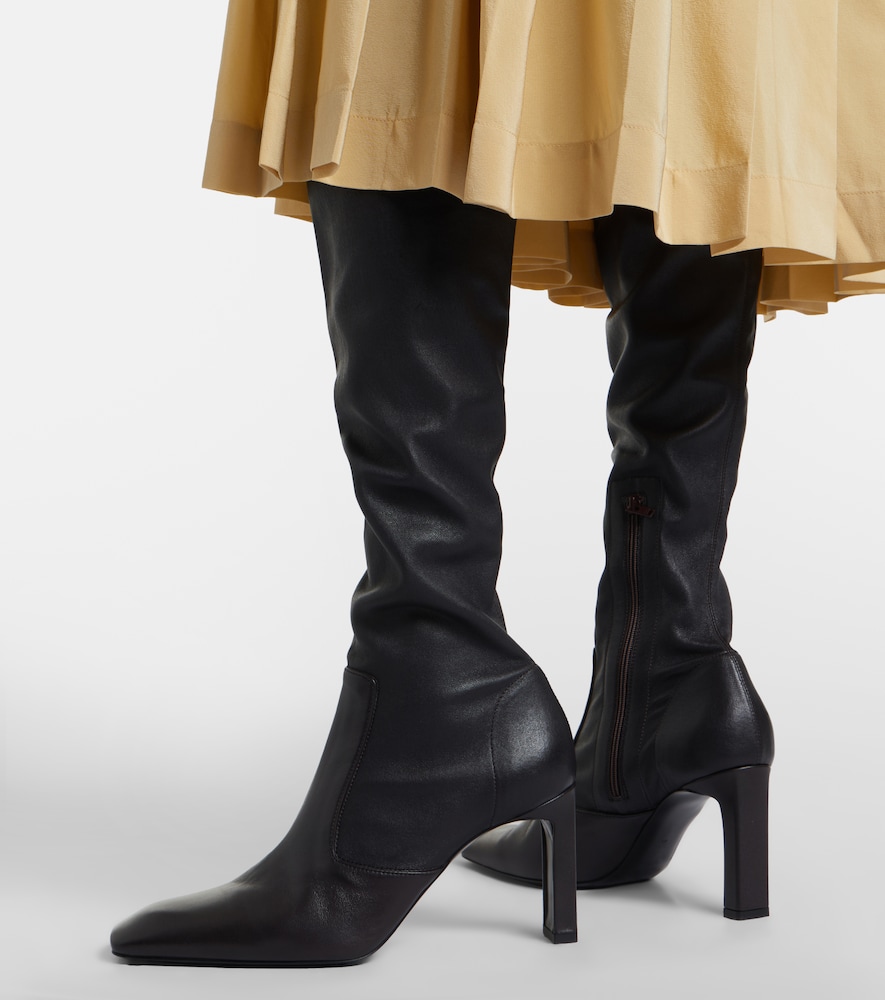 Leather Over-The-Knee Boots