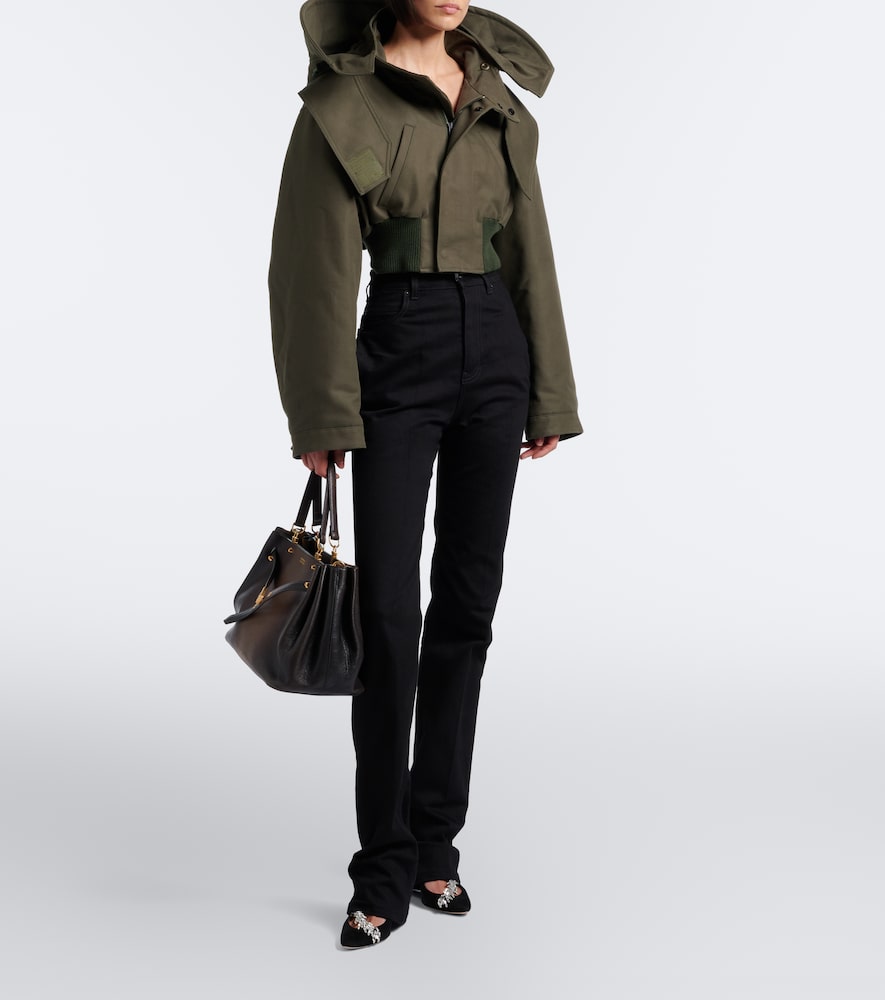Cropped Cotton Jacket