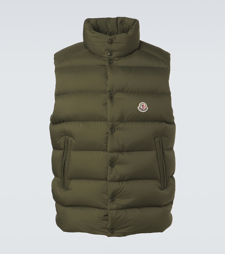 Moncler Men's Green Tibb Down Vest UK Size 48 - Mytheresa