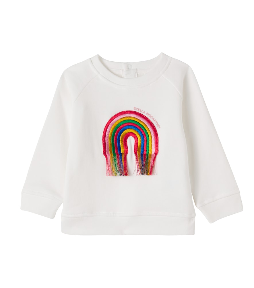 Stella McCartney Kids Baby embroidered cotton jersey sweatshirt　ステラ マッカートニー キッズ ベビー 刺繍入りコットンジャージー スウェットシャツ Stella