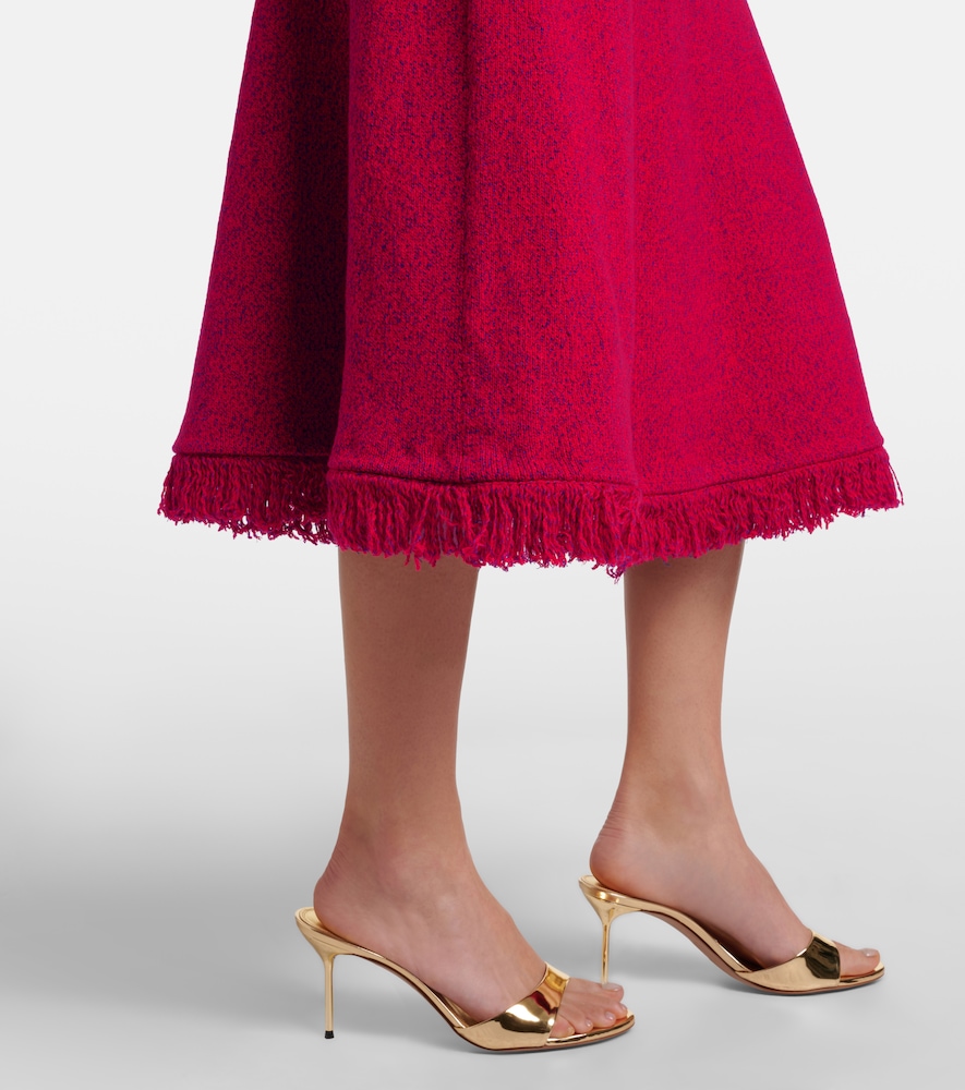 Fringed-Trimmed Midi