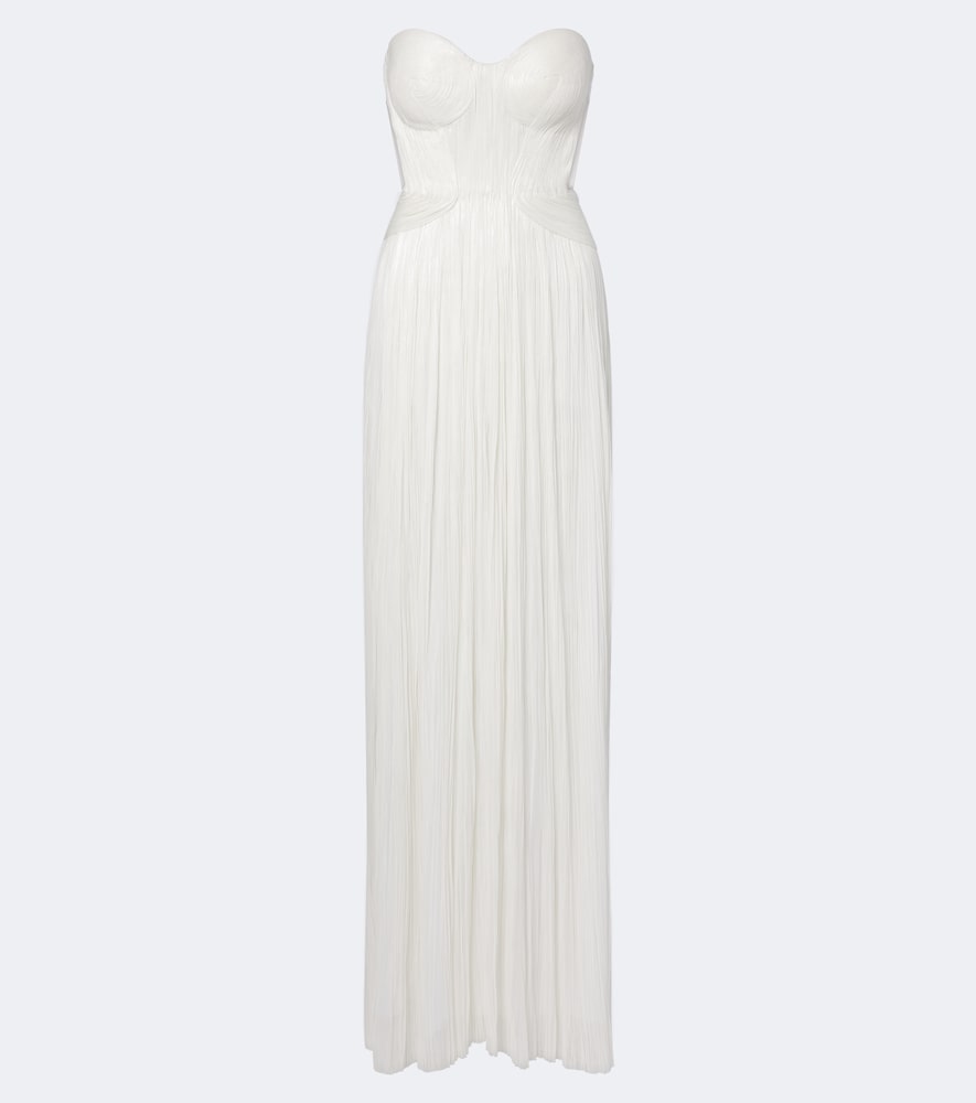 Maria Lucia Hohan Kamina cutout silk tulle bustier gown
