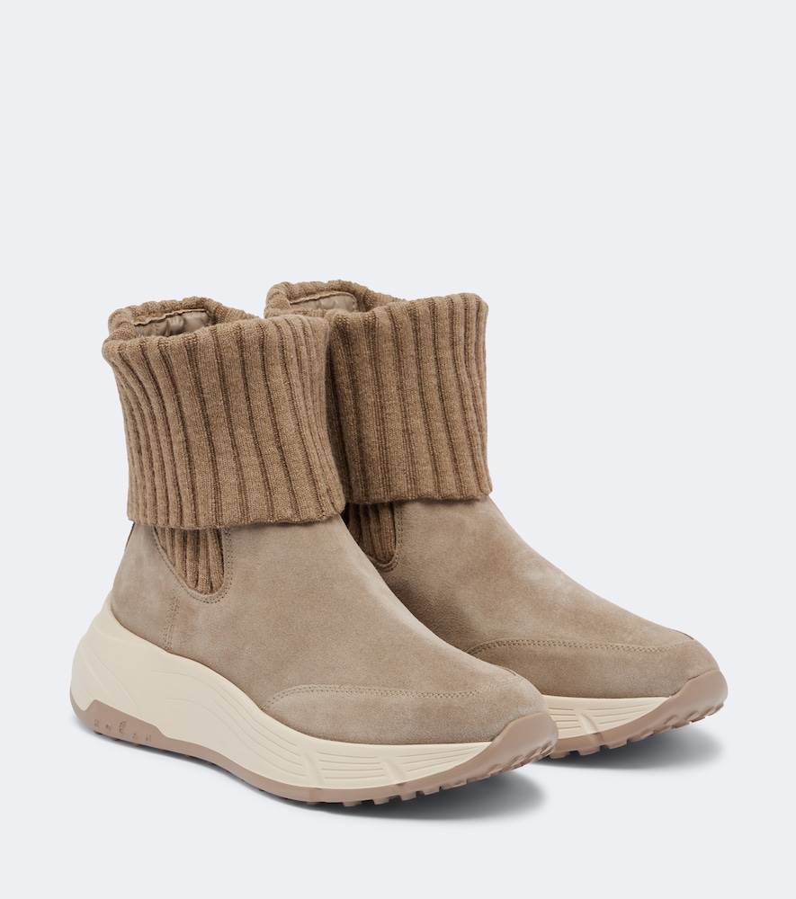 Ankle Boots H669 aus Veloursleder