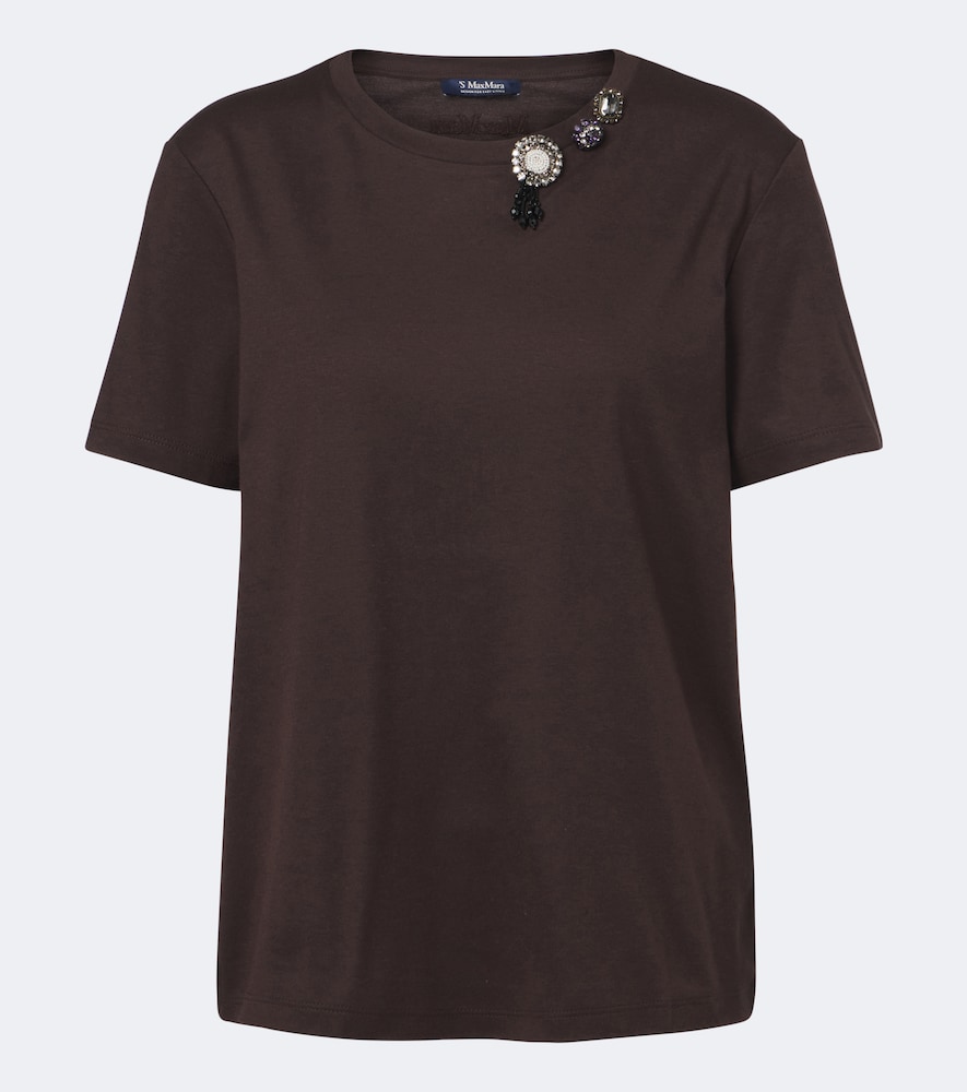 S Max Mara T-shirt en coton mlang ornements 180 €