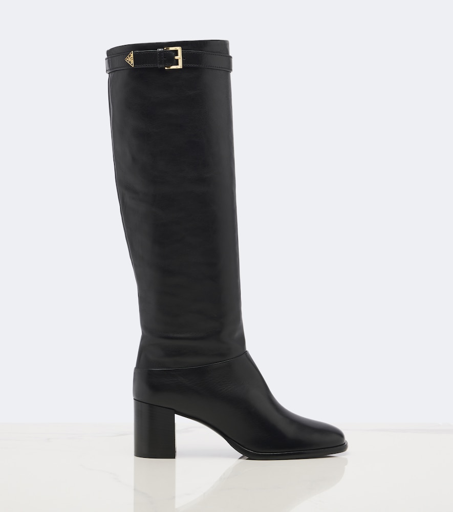 Leather Knee-High Boots