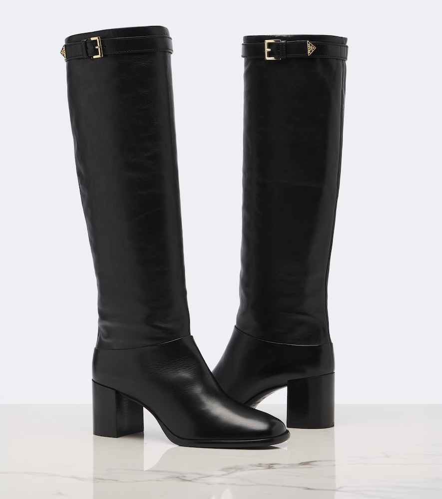 Leather Knee-High Boots