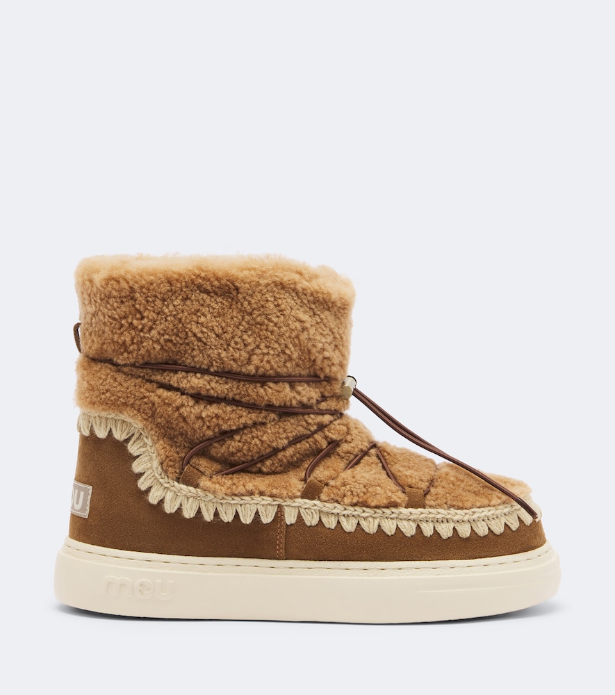 Bold Shearling Ankle Boots Sneaker