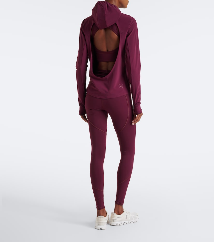 By Stella Mccartney Hooded Open-Back Technical Top