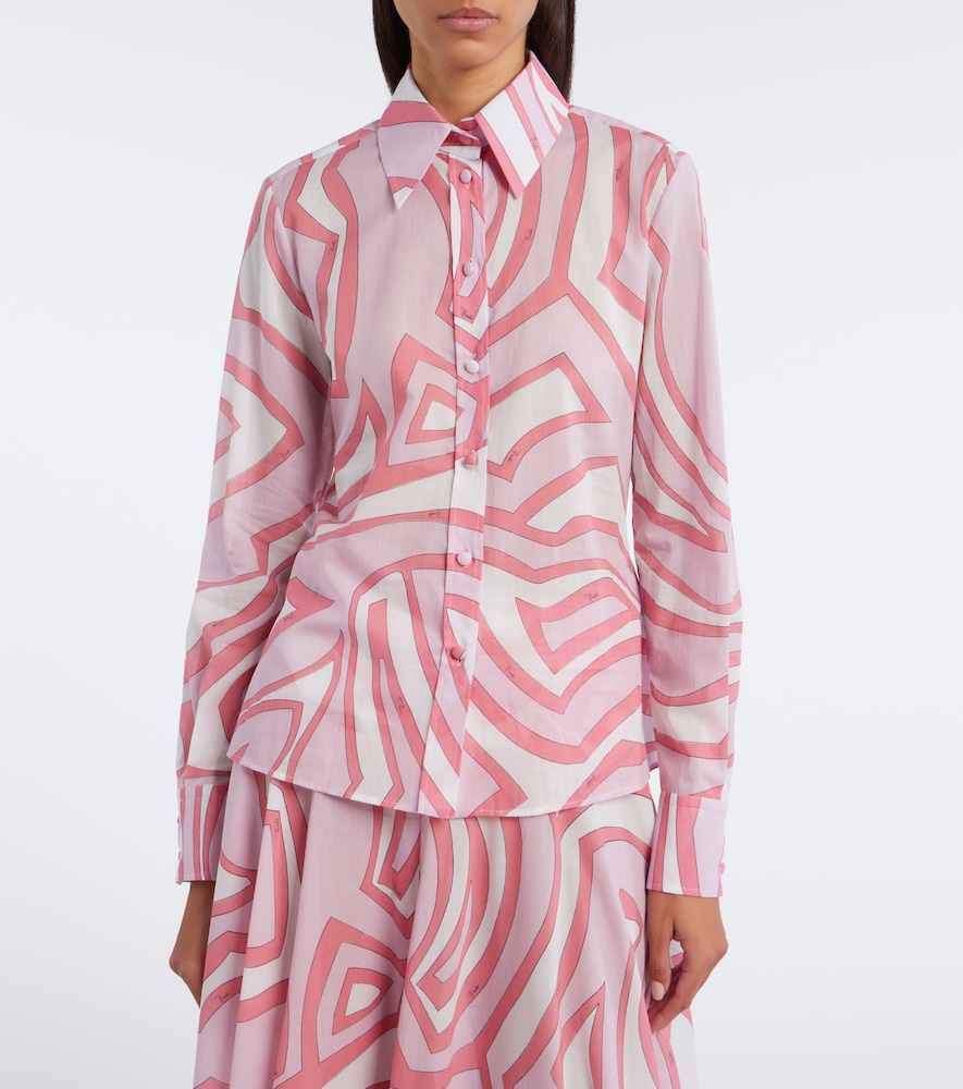 Pucci Labirinto Cotton Muslin Shirt