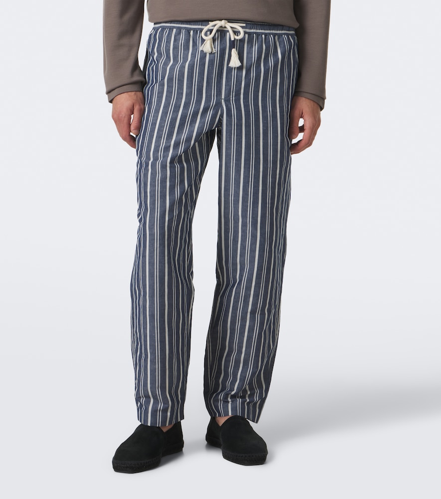 Sonoran Linen And Cotton Canvas Wide-Leg Pants