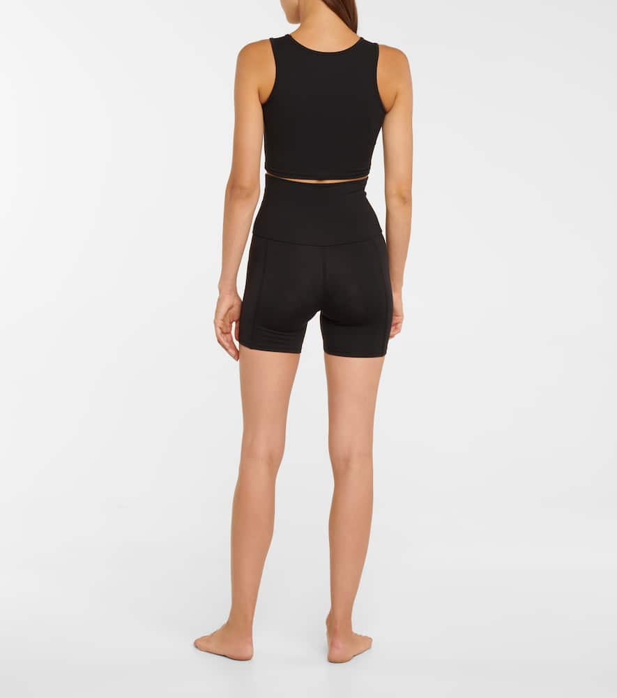 Shop Live The Process Geometric Shorts In Black