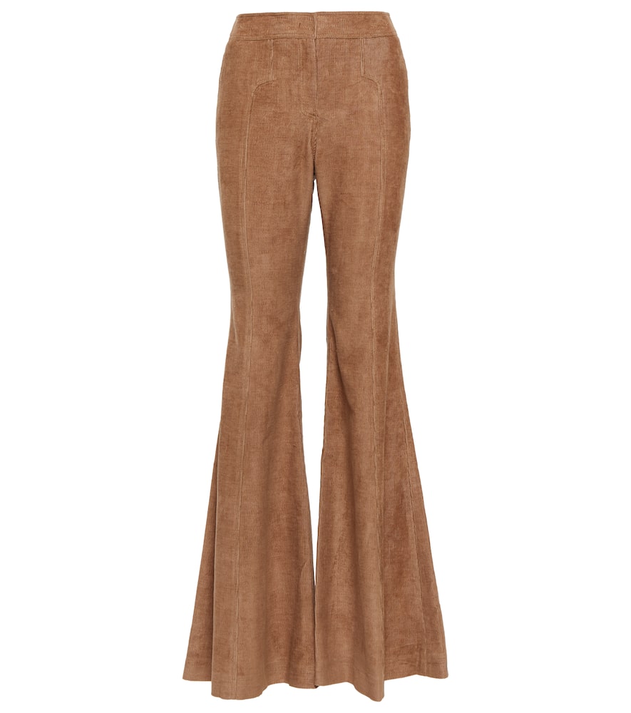 Gabriela Hearst Vita corduroy high-rise flared pants