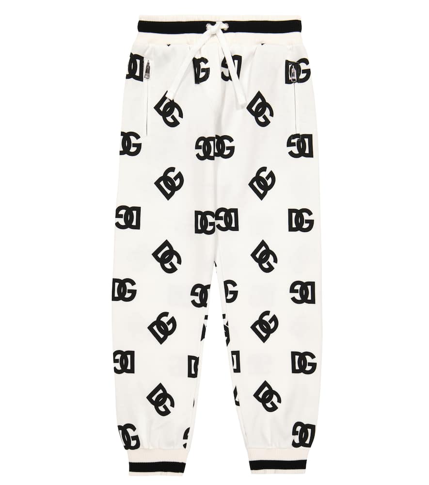 Dolce & Gabbana Kids Printed cotton jersey sweatpants