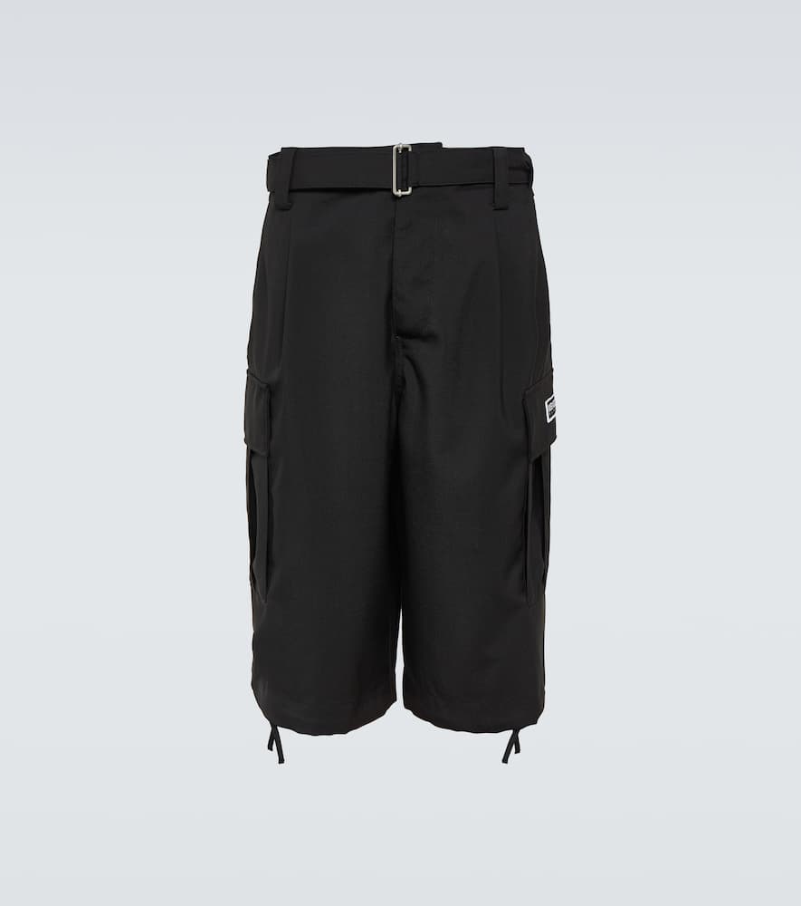 Kenzo Virgin wool cargo shorts