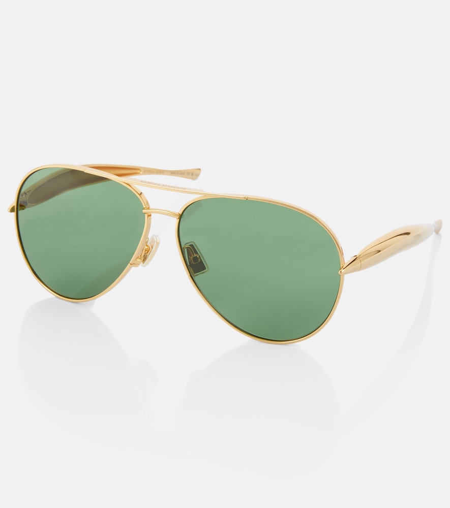  Bottega Veneta Bottega Veneta Sardine Aviator Sunglasses 