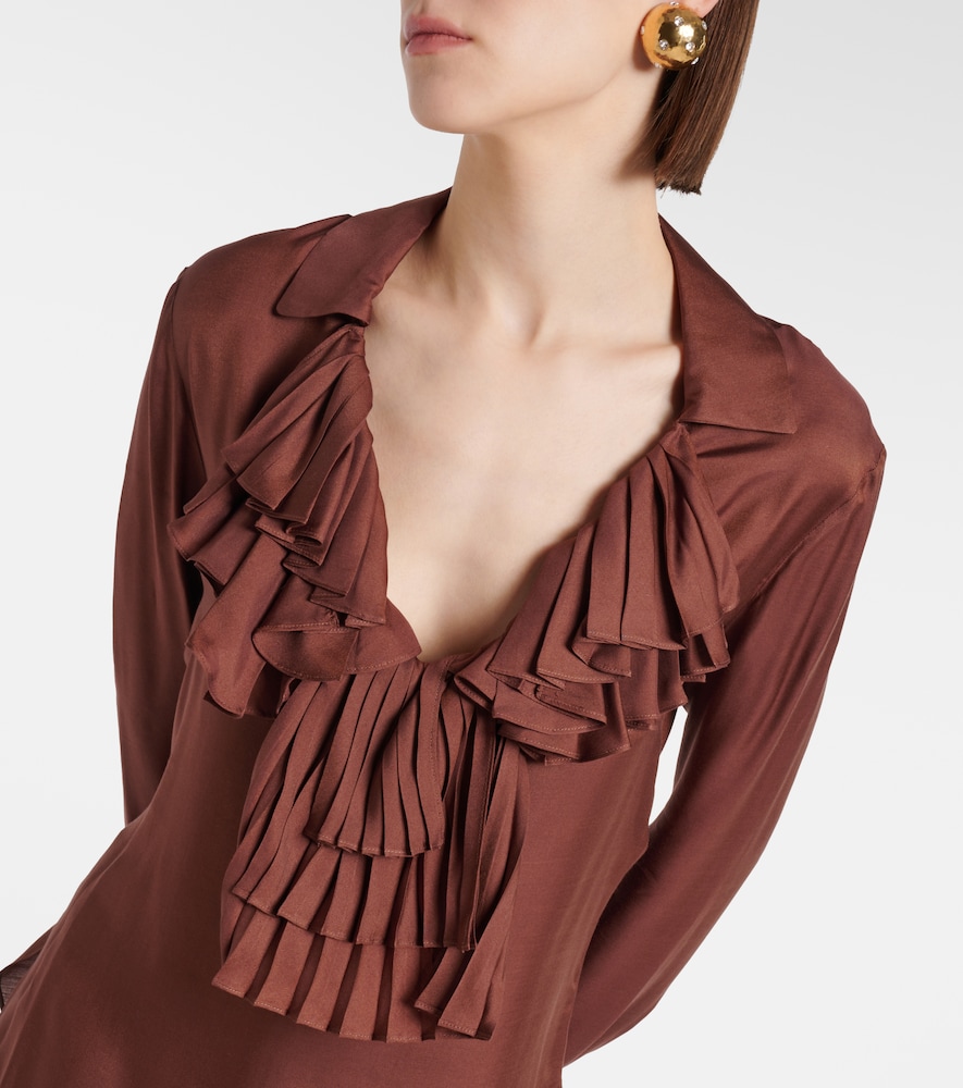  Tom Ford Tom Ford Ruffled Twill Blouse 