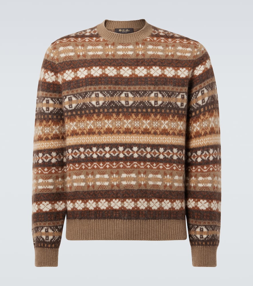 Loro Piana Scopello Cashmere, Alpaca, And Wool Sweater In Multicoloured