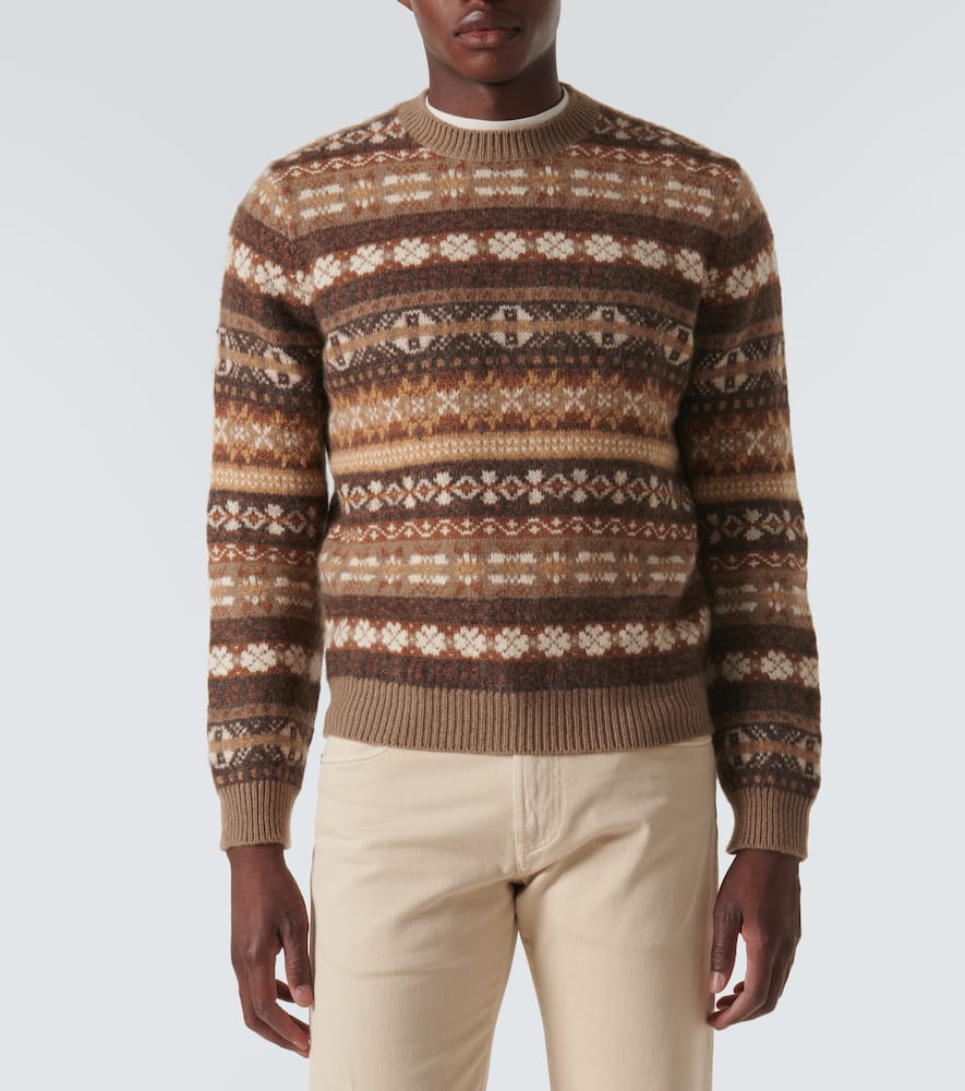Loro Piana Scopello Cashmere, Alpaca, And Wool Sweater In Multicoloured