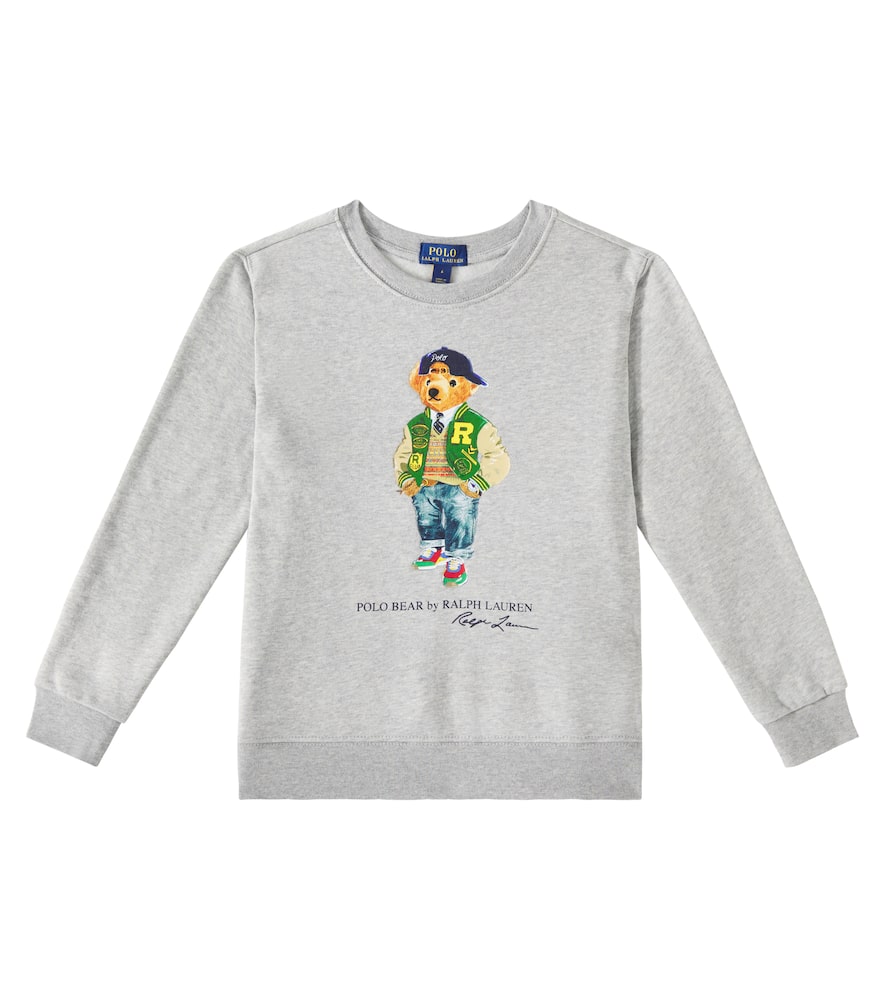 Polo Ralph Lauren Kids Polo Bear cotton-blend jersey sweatshirt