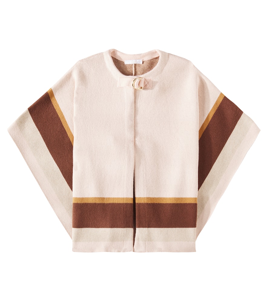 Chloé Kids Cotton and wool cape