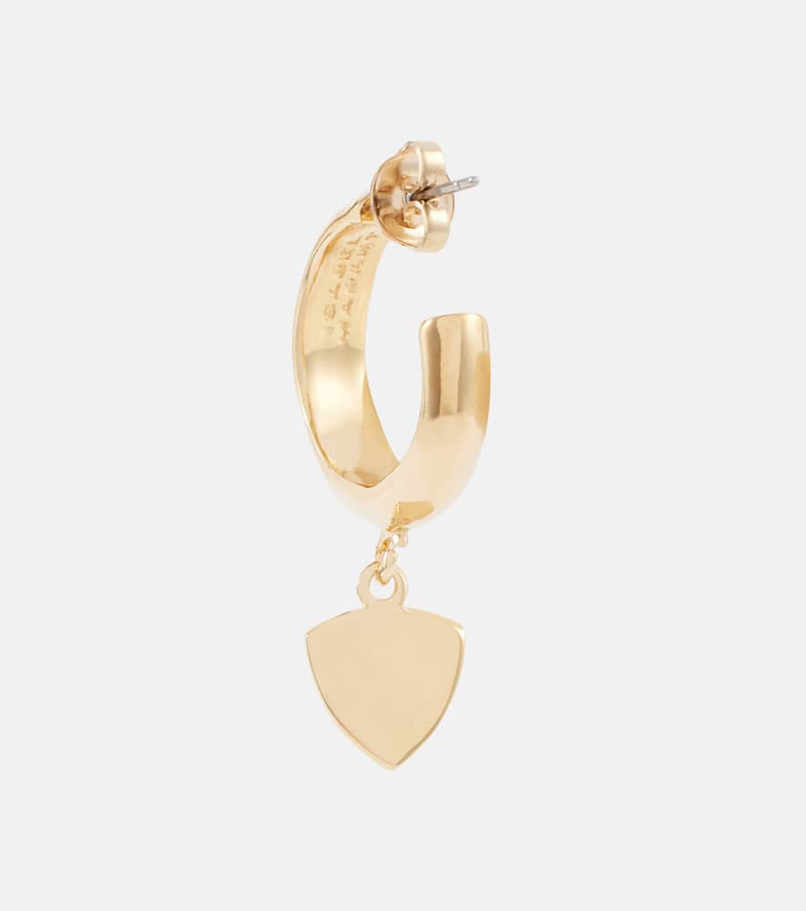 Isabel Marant Embellished Hoop Earrings In Khaki