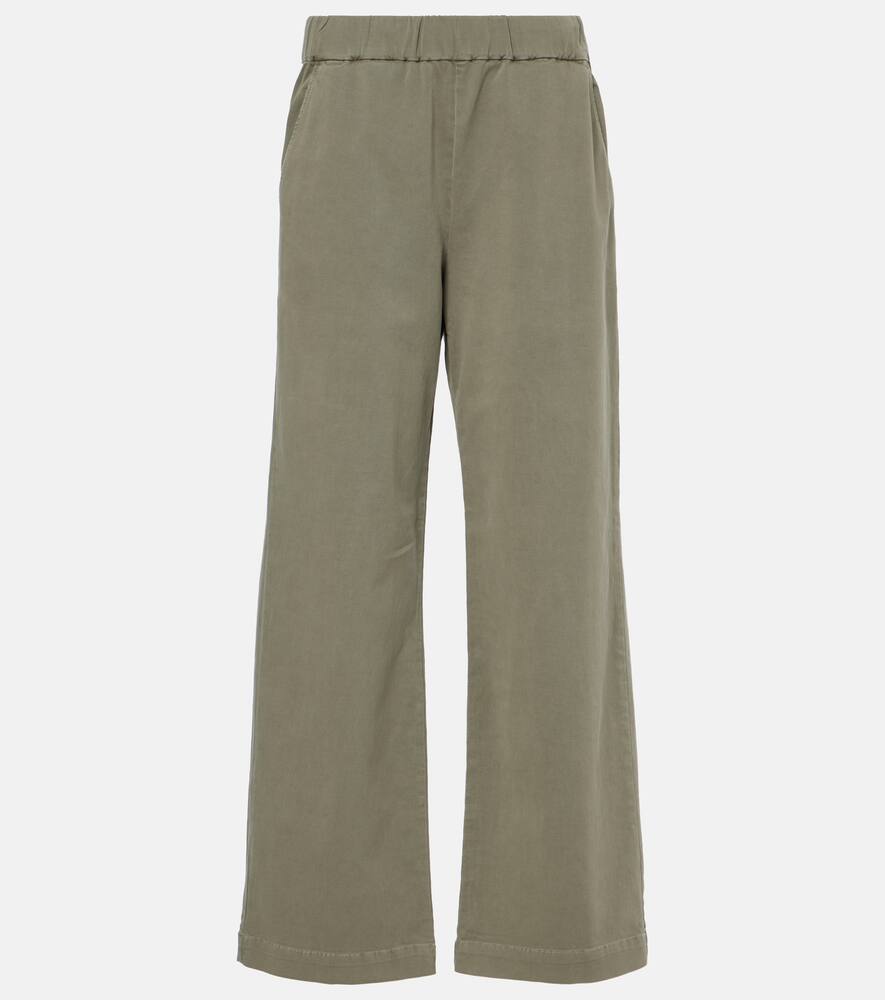 Velvet Naya cotton-blend twill wide-leg pants