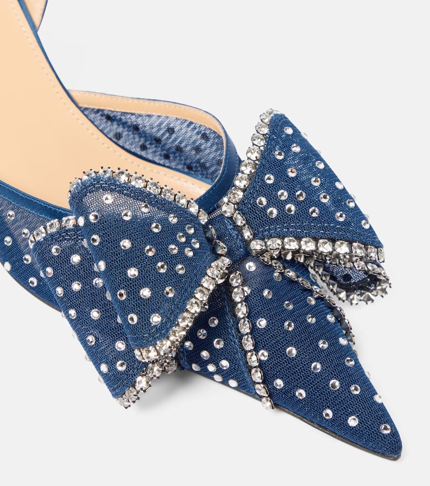 Mach&mach Cadeau 65 Embellished Slingback Pumps In Blue