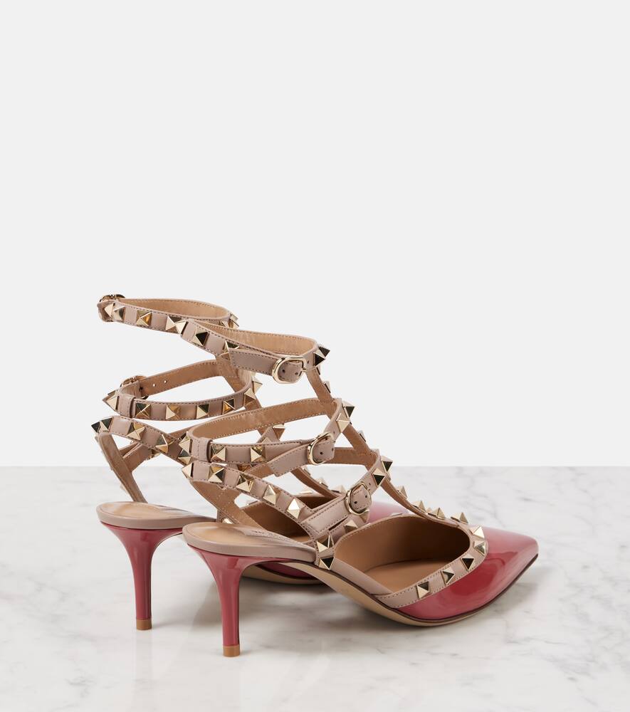 Valentino Rockstud 65 Patent Leather Pumps In Pink