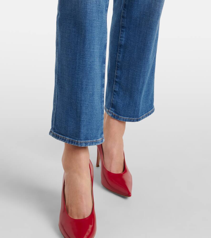 7 For All Mankind High Waist Slim Kick Jeans In Blue