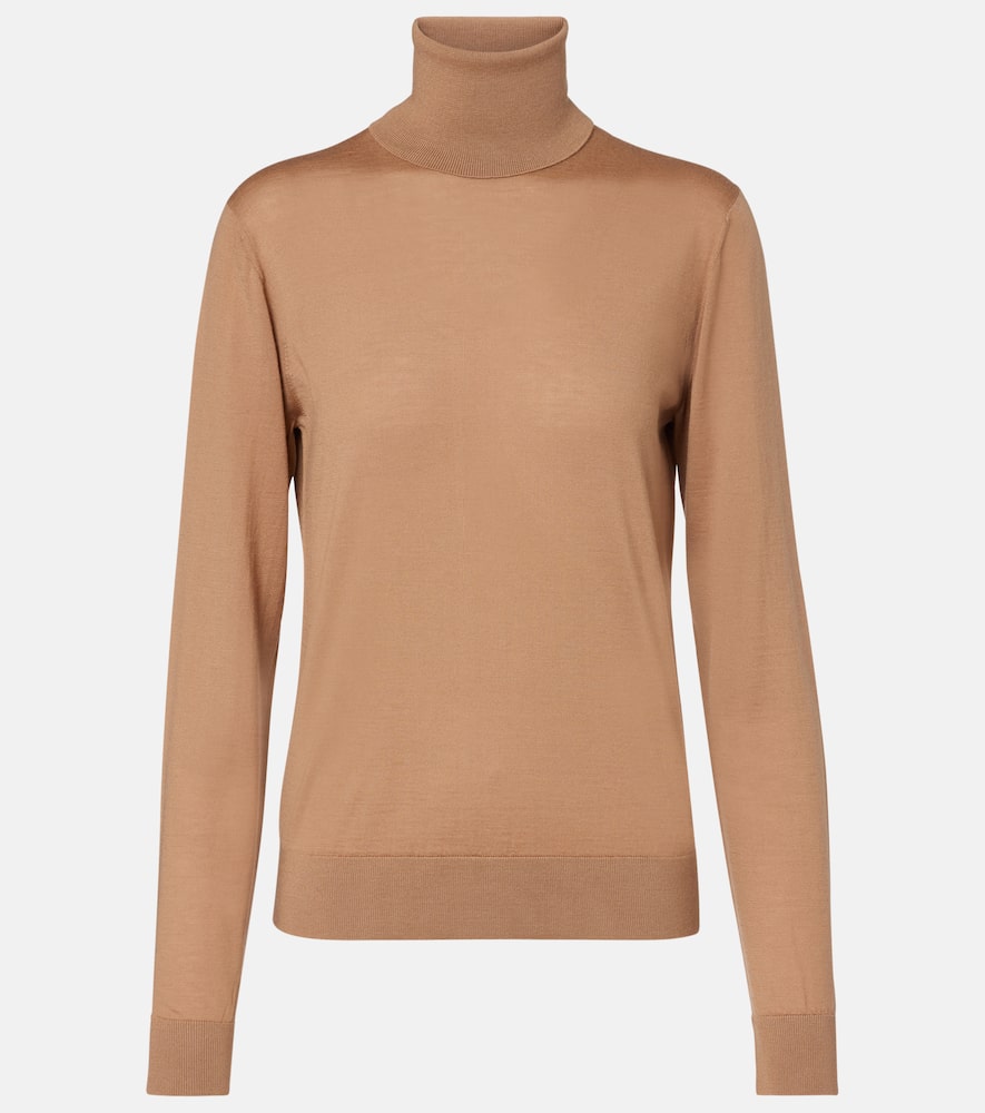 Dolce & Gabbana Cashmere Turtleneck Sweater Sweaters And Cardigans Beige In Sand