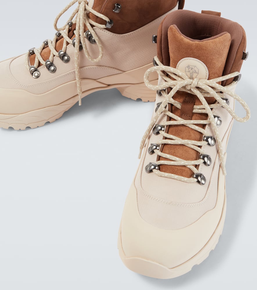Brunello Cucinelli Lace-up Boots In Neutral
