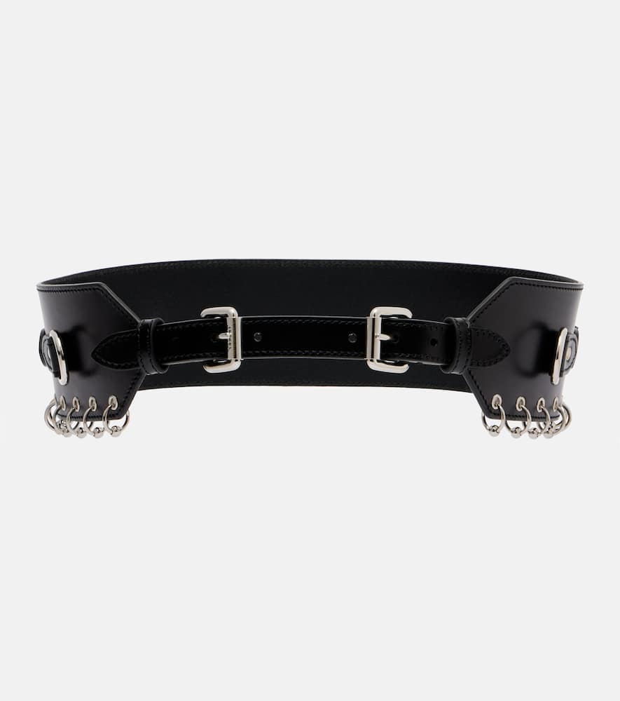 Isabel Marant Embellished Leather Belt In Black